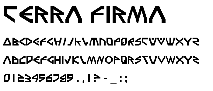 Terra Firma font
